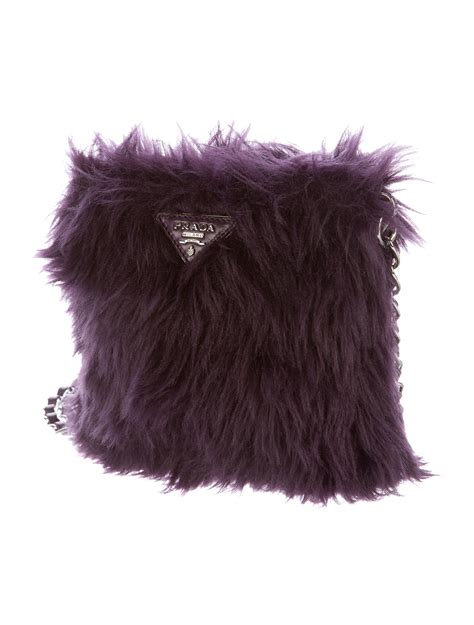 Prada Fur Crossbody Bag 